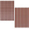 YAANBUNB 10 Pair Drawer Runners, 300mm Brown Plastic Drawer Slides Kitchen Cupboard Rails Cabinet Sliders Keyboard Tray Runners Draw Rail Set Draw Runners Replacement for Kitchen in Grooved Drawers