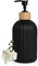 Handseifenspender 400 ml transparent Seifenspender für Badezimmer, Küchen, Hotel, Restaurant/öffentlicher Ort,Flüssigseifen-Spender aus Glas und Kunststoff
