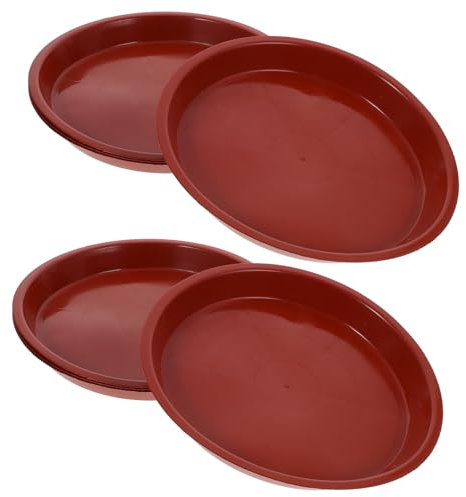 CIMAXIC Soucoupes Carrées pour Pots De Fleurs Lot De 4 en Plastique pour Un Matériau Robuste