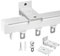 Aluminium Single Track Vorhangschiene, Decken- oder Wandmontage, Robustes Vorhangschienensystem, Deckenschiene Gardinenschiene für Wohnzimmer, Hotel, Krankenhaus, Klassenzimmer (50–600 cm) (Color : W