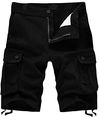 SRZYMJ Kurze Hosen Jeans Stretch Große Größen Shorts Herren Kurz Sommer Unterhosen Weiß Mit Schlitz Sommer Shorts Leichte Hose Sommer Casual Outfit Kurze Hose Baumwolle Schwarz Shorty Baumwolle XXL