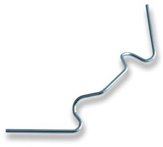 KARAT Plaque creuse en PVC, panneau alvéolaire en PVC, connecteurs en PVC et clips en fer de vitrage pour jardin, serre, véranda - résistant aux intempéries (20 Clips en fer de vitrage 8,5 x 3 cm)