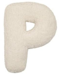 Breeshy Buchstabenkissen, Englische Buchstaben, Kissen, Dekokissen, Dekoratives Alphabet, Buchstabenkissen, Englische Buchstaben, Dekokissen P