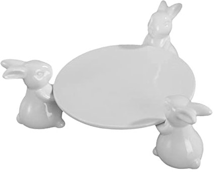 Cabilock Alzata Per Torta in Ceramica Per Feste (33x20x9 5 Cm)