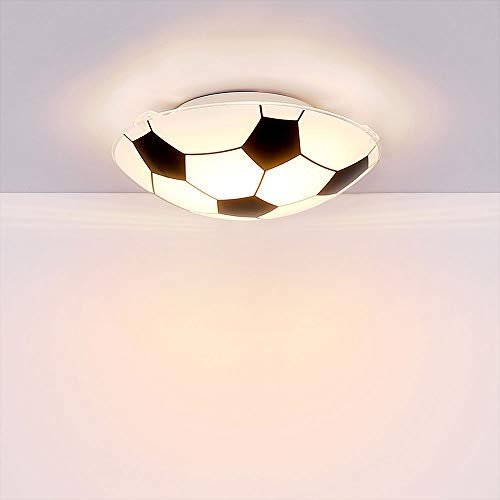 GLOBO LED Kinderleuchte Fußball Decken- und Wandlampe RGB Farbwechsler Kinderlampe inkl. Fernbedienung, Weißlicht- und RGB Steuerung, Kinder- Spiel- Schlafzimmer