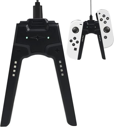 Cargador compatible con controlador de interruptor, base de carga portátil para interruptor en forma de V, soporte de controlador de carga para interruptor de juego, accesorio de carga