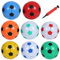 QNUOXEP 8pcs Wasserball Aufblasbar, Bunt Strandball Aufblasbare Wasserbälle,Wasserball Kinder und Erwachsene Sommer-Pool Party Spielzeug, Strand Spielzeug