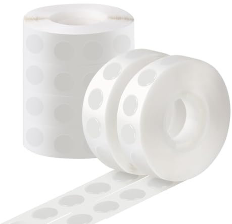 Afoxon 1500 Pcs Point Dots Balloon Glue Removable Adhesive Point Tape, 15 Rolls Double Sided Dots Stickers for Craft Wedding Decoration