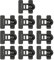 Luwecf Child Lock Set for Kitchen Storage - 10 Units, Black