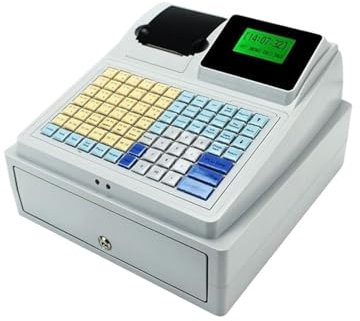 Registrierkasse C50 - Dual Screen Kassensystem für kleine Unternehmen, Mehrzweck mit Belegdruck, ideal für Einzelhandel und Bankbedarf