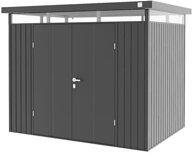 GFP Primeyard Abri de Jardin en métal 240x180x205 cm Armoire de Jardin Anthracite