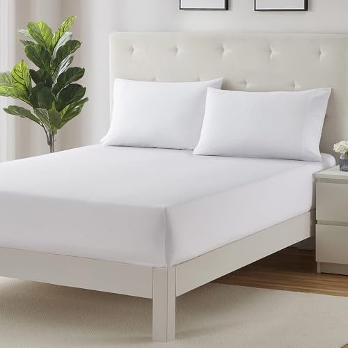 Home Sweet Home UK 40cm Fitted Bed Sheets Small Double Super Soft 4FT Fitted Bedsheet, 100% Cotton Anti Wrinkle 4FT BedSheets Fitted Breathable & Fade Resistant