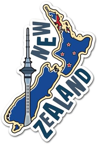 2 x 10 cm Neuseeland-Vinyl-Aufkleber – Sehenswürdigkeiten, Stadt, Landkarte, Flagge, Reisen, Urlaub, Geographie, Standort, Aufkleber, Scrapbook, Aufkleber #83337
