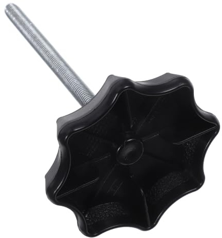 Alipis Rändelschraube M6 Sterngriffschraube Reserverad Halterung AutoKlemme | Sichere Ersatzreifen-Fixierung im Auto, Schnelle Montage ohne Werkzeug, Universal Zubehör Metall, Schwarz 17,5x9,3cm