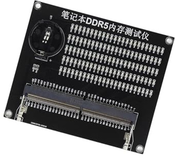 JSGHGDF DDR5 DDR4 DDR3 Laptop Notebook Speicher Slot Tester Karte mit Indikatoren Speicher Diagnosewerkzeug Testkarte Einfache Bedienung Kompakter Tester mit LED Display