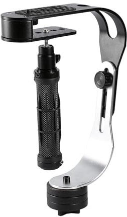 Aumotop Stabilizzatore Video Stabilizzatore Steadycam Portatile Professionale per Videocamera DSLR - Costruzione in Lega di Alluminio per Registrazione Stabile, Riprese in Interni/esterni