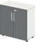 SCHÄFER SHOP Schrank LOGIN Aktenschrank 80 cm breit in weiß/Graphit abschließbarer Mehrzweckschrank mit Griffen, Allzweckschrank, Haushaltsschrank, Büroschrank