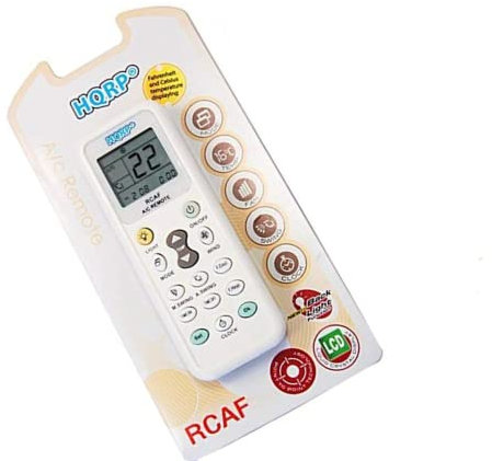 HQRP Mando a Distancia Universal para Aire Acondicionado de Pared para Haier, Hitachi, Electrolux, Whirlpool, Toshiba y Otros
