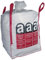 (7,83EUR/St.) 1x Big Bag 90x90x110 Warndruck ASBEST Schürze geschlossener Boden SWL 1000Kg