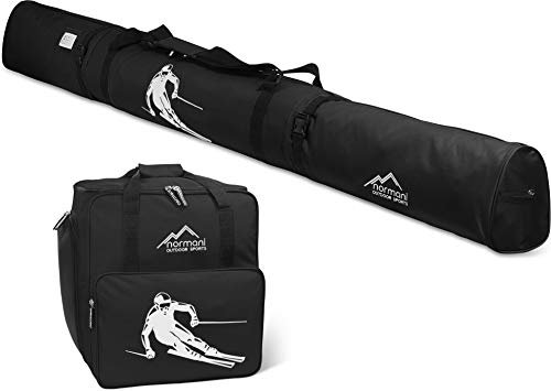 normani Skiset Kombiset Skitasche und Skischuhtasche 170 cm und 200 cm Farbe Schwarz Größe 170 cm