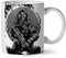 Wellcoda Welt Ende Kämpfer Grusel Keramiktasse, Kämpfen - 11 oz Tasse - Großer, Easy-Grip-Griff, Zwei-seitiger Druck, Ideal für Kaffee- und Teetrinker