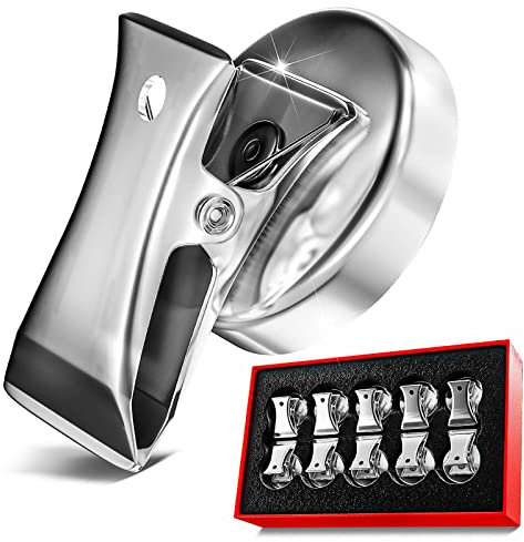 Force Magnet Magnetklammern 10 Stück - Premium Qualität Super Strength Magnet Clips mit Anti Scratch Pads - Notizen Machen, Termine erinnern und Schlüssel an Metalloberflächen hängen - Heavy Duty