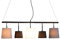 invicta INTERIOR Moderne Hängeleuchte LEVELS 100 cm schwarz grau weiß Design by KARE Deckenlampe E14 Pendelleuchte Leinen