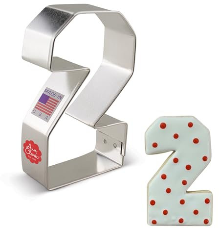Ann Clark Cookie Cutters Large Number 2#2 Cookie Cutter, 10.8 cm