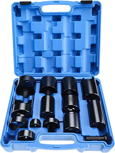 FreeTec Drift Set per pressa da Officina, propellente per Cuscinetti, Accessori per Trapano, Adattatore di Servizio per Giunti sferici Master, Set per Tutte Le Auto e Camion 14 Pezzi