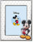 VALENTI & CO. Disney Baby Mickey Mouse Bilderrahmen in Silber mit bunt gemalten Details für Tisch oder Nachttisch für das Kinderzimmer perfekt als Geschenkidee Taufe oder Geburtstag
