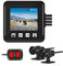 VSYSTO Motorcycle Dash Cam, HD 1080P Motorbike Camera Front and Rear, Dual Lens 150° Wide Angle Waterproof Sports Camera, 2 Inches Screen Motorcycle DVR Recorder, WiFi, G-Sensor, Night Vision