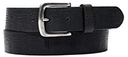s.Oliver RED LABEL Herren Ledergürtel mit Logo-Prägung black 85