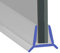 Soft Flexible Curved U Shower Seal | for Shower/Bath Screens or Doors | Clips Over Glass | BIF053 (90cm)