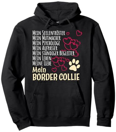 Bekleidung Hunde Besitzer Spruch Geschenk Border Collie Pullover Hoodie