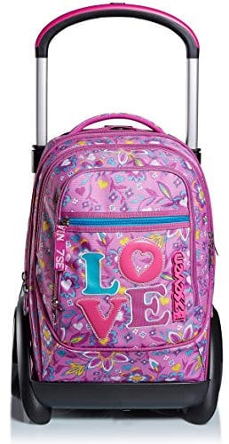 SEVEN Trolley Tyre LOVE SONGS, Rosa, Zaino Sganciabile
