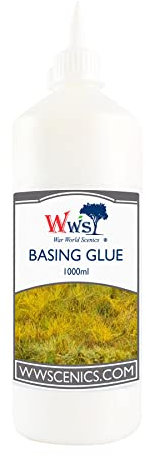 War World Scenics Static Grass Basing Glue 1000ml for Model Railway Dioramas & Wargaming Terrain
