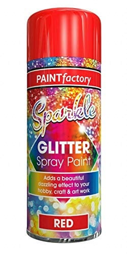SDMAX Glitter Spray Paint Dazzling Effect To Your Hobby Craft & Art Work (Red)