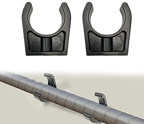 Marine Dive Ladder Storage Clip Brackets - Boat Nylon Hook Clip Clamp Holder for Tube Size 1-3/4 Dia, 2PCS