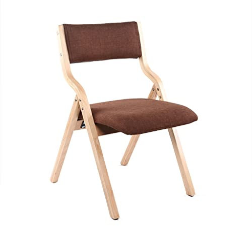 DUNAKE Balkonstuhl klappbar,Holz klappstuhl gepolstert,Esszimmerstuhl, Gepolsterter Klappstuhl,Für Zuhause, Essen, Büro,Falten, Komfortabel Und Langlebig,Praktisch Und Stilvoll,klappstühle bis 150kg