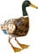 NATIV Dekofigur Ente, 40 cm große Metallfigur, Stockente, Erpel, Gartenvogel