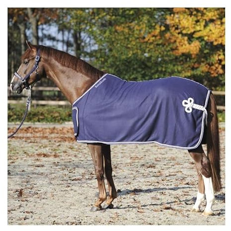 Fleece-Abschwitzdecke mit Brustlatz - abnehmbar