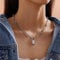 TseenYi Lock Necklace Punk Chunky Chain Necklace Silver Padlock Necklace Vintage Necklace Chain Jewelry for women and Girls Gifts