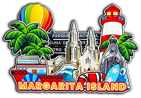 Orlybar Margarita Island Venezuela Magnet Kühlschrankmagnet aus Holz, 3D-Sehenswürdigkeiten, Reisen, Sammlerstück, Souvenirs, Dekoration, handgefertigt -2145