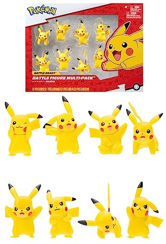 Pokémon Battle Feature Vinyl Figures Set of 8 Pikachu 5 cm