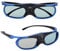 Cuifati 3D Glasses,3D Active Rechargeable Shutter Type Ultra-Clear HD Glasses for All 3D DLP Projectors