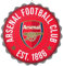 FOCO Officially Licenced Wall Mounted Football Bottlecap Sign (Arsenal)