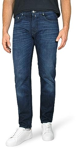 Pierre Cardin Herren Jeans Lyon Tapered | Männer Hose | Tapered Fit | Dark Blue Fashion Vintage Washed