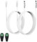 Lonnky 5 Meter 12V Extension Lead With LED Strip Light Connectors, Compatible With Govee LED Strip Lights, TV Box (Nokia 8010, TX3 Mini+), Security Camera (Univivi, Tonton) - 2-Pack White