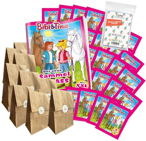 Bundle mit Bibi & Tina - 2024 - Sammelsticker + Exklusive Collect-it Hüllen (Adventskalender 2024-24 Überraschungen mit Zusatz)