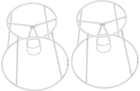 BESTonZON 2stücke Lampenschirmhalterung Aus Eisen Für Deckenleuchtenrahmen Diy Lichtzubehör Passend Zu Tisch Und Wandlampen Langlebig Und Rostfrei